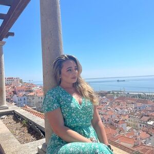 Floral Green Midi Dress